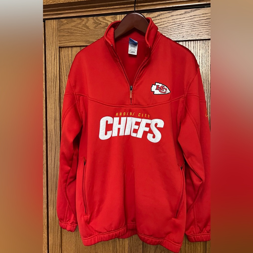 Reebok KC Chiefs 1/4 Zip Oversized Pullover